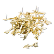 Load image into Gallery viewer, U Brands wholesale. Fashion Push Pins, Steel, Gold, 3-8&quot;, 36-pack. HSD Wholesale: Janitorial Supplies, Breakroom Supplies, Office Supplies.