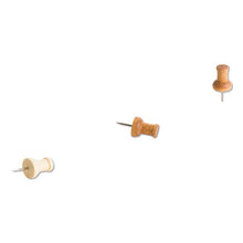 Load image into Gallery viewer, U Brands wholesale. Fashion Push Pins, Wood, Assorted, 3-8&quot;, 100-pack. HSD Wholesale: Janitorial Supplies, Breakroom Supplies, Office Supplies.