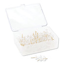 U Brands wholesale. Standard Push Pins, Plastic, Clear, Gold Pin, 7-16", 100-pack. HSD Wholesale: Janitorial Supplies, Breakroom Supplies, Office Supplies.