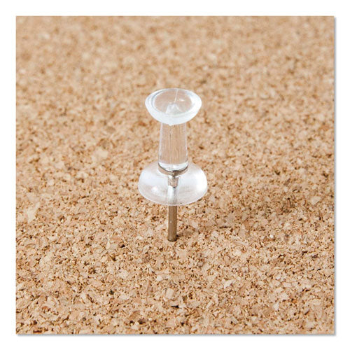 U Brands wholesale. Standard Push Pins, Plastic, Clear, Silver Pin, 7-16", 200-pack. HSD Wholesale: Janitorial Supplies, Breakroom Supplies, Office Supplies.