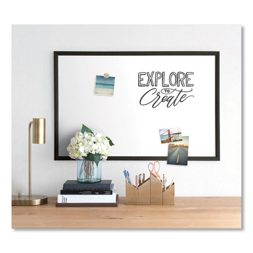U Brands wholesale. Magnetic Dry Erase Board With Mdf Frame, 36 X 24, White Surface, Black Frame. HSD Wholesale: Janitorial Supplies, Breakroom Supplies, Office Supplies.