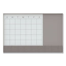 U Brands wholesale. 3n1 Magnetic Glass Dry Erase Combo Board, 48 X 36, Month View, White Surface And Frame. HSD Wholesale: Janitorial Supplies, Breakroom Supplies, Office Supplies.