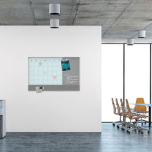 Load image into Gallery viewer, U Brands wholesale. 3n1 Magnetic Glass Dry Erase Combo Board, 48 X 36, Month View, White Surface And Frame. HSD Wholesale: Janitorial Supplies, Breakroom Supplies, Office Supplies.