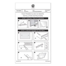 Load image into Gallery viewer, U Brands wholesale. 3n1 Magnetic Glass Dry Erase Combo Board, 48 X 36, Month View, White Surface And Frame. HSD Wholesale: Janitorial Supplies, Breakroom Supplies, Office Supplies.