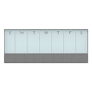 U Brands wholesale. 3n1 Magnetic Glass Dry Erase Combo Board, 35 X 14.25, Week View, White Surface And Frame. HSD Wholesale: Janitorial Supplies, Breakroom Supplies, Office Supplies.