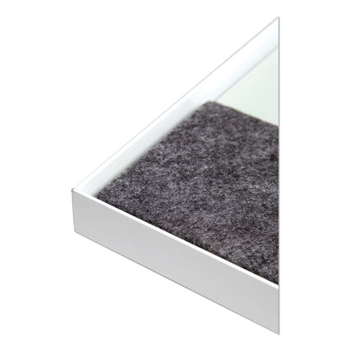 U Brands wholesale. 3n1 Magnetic Glass Dry Erase Combo Board, 35 X 14.25, Week View, White Surface And Frame. HSD Wholesale: Janitorial Supplies, Breakroom Supplies, Office Supplies.
