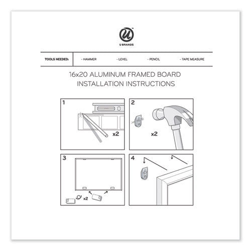 U Brands wholesale. Magnetic Dry Erase Undated One Month Calendar Board, 20 X 16, White. HSD Wholesale: Janitorial Supplies, Breakroom Supplies, Office Supplies.