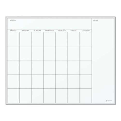 U Brands wholesale. Magnetic Dry Erase Undated One Month Calendar Board, 20 X 16, White. HSD Wholesale: Janitorial Supplies, Breakroom Supplies, Office Supplies.