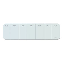 Load image into Gallery viewer, U Brands wholesale. Cubicle Glass Dry Erase Undated One Week Calendar Board, 20 X 5.5, White. HSD Wholesale: Janitorial Supplies, Breakroom Supplies, Office Supplies.