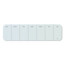 U Brands wholesale. Cubicle Glass Dry Erase Undated One Week Calendar Board, 20 X 5.5, White. HSD Wholesale: Janitorial Supplies, Breakroom Supplies, Office Supplies.