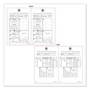 U Brands wholesale. Cubicle Glass Dry Erase Board, 12 X 12, White. HSD Wholesale: Janitorial Supplies, Breakroom Supplies, Office Supplies.