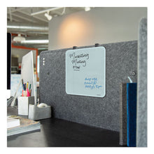 Load image into Gallery viewer, U Brands wholesale. Cubicle Glass Dry Erase Board, 12 X 12, White. HSD Wholesale: Janitorial Supplies, Breakroom Supplies, Office Supplies.