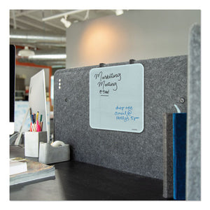 U Brands wholesale. Cubicle Glass Dry Erase Board, 12 X 12, White. HSD Wholesale: Janitorial Supplies, Breakroom Supplies, Office Supplies.