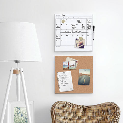U Brands wholesale. Tile Board Value Pack With Undated One Month Calendar, 14 X 14, White-natural, 2-set. HSD Wholesale: Janitorial Supplies, Breakroom Supplies, Office Supplies.