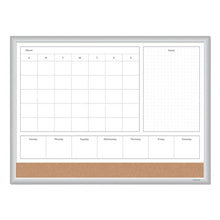 Load image into Gallery viewer, U Brands wholesale. 4n1 Magnetic Dry Erase Combo Board, 24 X 18, White-natural. HSD Wholesale: Janitorial Supplies, Breakroom Supplies, Office Supplies.