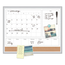 Load image into Gallery viewer, U Brands wholesale. 4n1 Magnetic Dry Erase Combo Board, 24 X 18, White-natural. HSD Wholesale: Janitorial Supplies, Breakroom Supplies, Office Supplies.