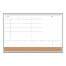 Load image into Gallery viewer, U Brands wholesale. 4n1 Magnetic Dry Erase Combo Board, 36 X 24, White-natural. HSD Wholesale: Janitorial Supplies, Breakroom Supplies, Office Supplies.