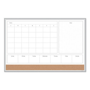 U Brands wholesale. 4n1 Magnetic Dry Erase Combo Board, 36 X 24, White-natural. HSD Wholesale: Janitorial Supplies, Breakroom Supplies, Office Supplies.