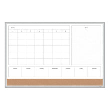 Load image into Gallery viewer, U Brands wholesale. 4n1 Magnetic Dry Erase Combo Board, 36 X 24, White-natural. HSD Wholesale: Janitorial Supplies, Breakroom Supplies, Office Supplies.