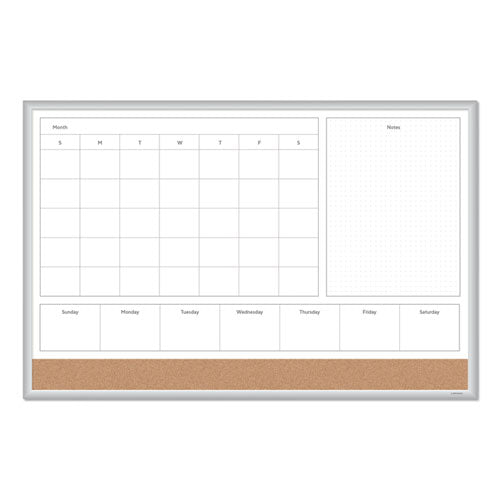 U Brands wholesale. 4n1 Magnetic Dry Erase Combo Board, 36 X 24, White-natural. HSD Wholesale: Janitorial Supplies, Breakroom Supplies, Office Supplies.