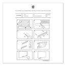 U Brands wholesale. Floating Glass Dry Erase Undated One Month Calendar, 36 X 24, White. HSD Wholesale: Janitorial Supplies, Breakroom Supplies, Office Supplies.