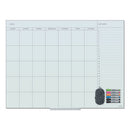 U Brands wholesale. Floating Glass Dry Erase Undated One Month Calendar, 48 X 36, White. HSD Wholesale: Janitorial Supplies, Breakroom Supplies, Office Supplies.