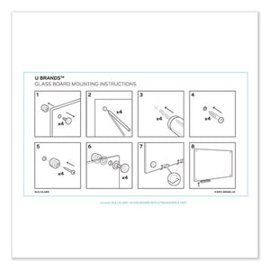 U Brands wholesale. Magnetic Glass Dry Erase Board Value Pack, 36 X 24, White. HSD Wholesale: Janitorial Supplies, Breakroom Supplies, Office Supplies.