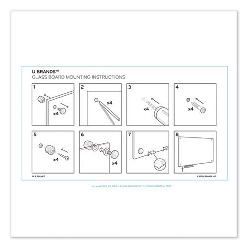 U Brands wholesale. Magnetic Glass Dry Erase Board Value Pack, 36 X 36, White. HSD Wholesale: Janitorial Supplies, Breakroom Supplies, Office Supplies.