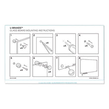 Load image into Gallery viewer, U Brands wholesale. Magnetic Glass Dry Erase Board Value Pack, 72 X 36, White. HSD Wholesale: Janitorial Supplies, Breakroom Supplies, Office Supplies.