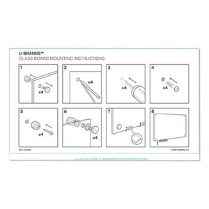 U Brands wholesale. Magnetic Glass Dry Erase Board Value Pack, 72 X 36, White. HSD Wholesale: Janitorial Supplies, Breakroom Supplies, Office Supplies.