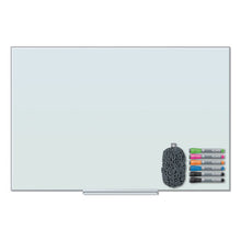 Load image into Gallery viewer, U Brands wholesale. Floating Glass Dry Erase Board, 36 X 24, White. HSD Wholesale: Janitorial Supplies, Breakroom Supplies, Office Supplies.