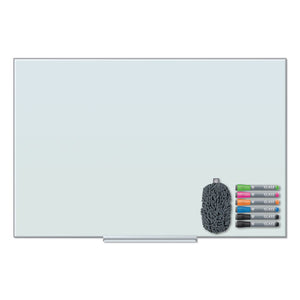 U Brands wholesale. Floating Glass Dry Erase Board, 36 X 24, White. HSD Wholesale: Janitorial Supplies, Breakroom Supplies, Office Supplies.