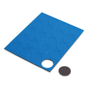 U Brands wholesale. Heavy-duty Board Magnets, Circles, Blue, 0.75", 24-pack. HSD Wholesale: Janitorial Supplies, Breakroom Supplies, Office Supplies.