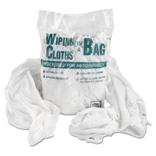 General Supply wholesale. Bag-a-rags Reusable Wiping Cloths, Cotton, White, 1lb Pack. HSD Wholesale: Janitorial Supplies, Breakroom Supplies, Office Supplies.