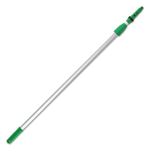 Unger® wholesale. UNGER OptiLoc Aluminum Extension Pole, 4 Ft, Two Sections, Green-silver. HSD Wholesale: Janitorial Supplies, Breakroom Supplies, Office Supplies.