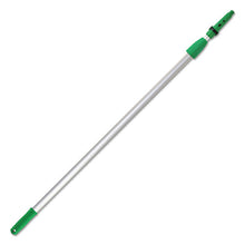 Load image into Gallery viewer, Unger® wholesale. UNGER OptiLoc Aluminum Extension Pole, 8ft, Two Sections, Green-silver. HSD Wholesale: Janitorial Supplies, Breakroom Supplies, Office Supplies.