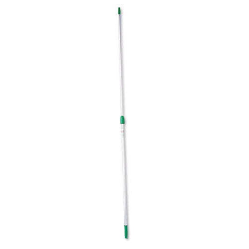 Unger® wholesale. UNGER OptiLoc Aluminum Extension Pole, 8ft, Two Sections, Green-silver. HSD Wholesale: Janitorial Supplies, Breakroom Supplies, Office Supplies.