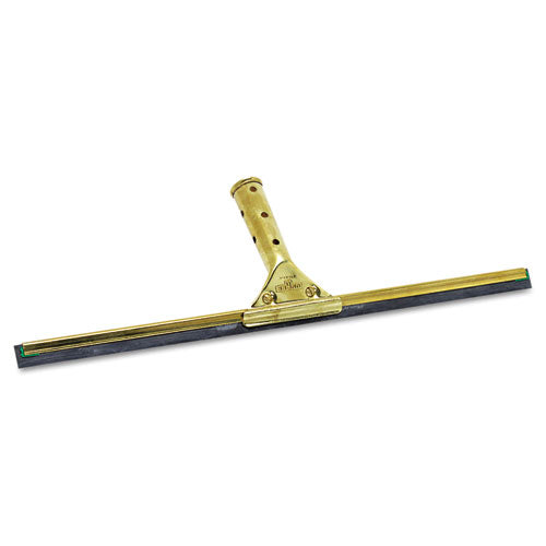 Unger® wholesale. UNGER Golden Clip Brass Squeegee Complete, 18" Wide. HSD Wholesale: Janitorial Supplies, Breakroom Supplies, Office Supplies.