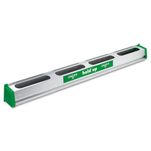 Load image into Gallery viewer, Unger® wholesale. UNGER Hold Up Aluminum Tool Rack, 36w X 3.5d X 3.5h, Aluminum-green. HSD Wholesale: Janitorial Supplies, Breakroom Supplies, Office Supplies.