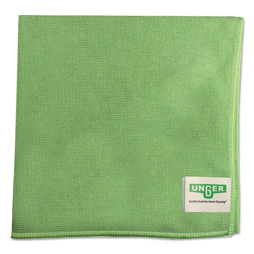Unger® wholesale. UNGER SmartColor Microwipes, Microfiber, 16 X 15, Green, 10-carton. HSD Wholesale: Janitorial Supplies, Breakroom Supplies, Office Supplies.