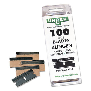 Unger® wholesale. UNGER Safety Scraper Replacement Blades, #9, Stainless Steel, 100-box. HSD Wholesale: Janitorial Supplies, Breakroom Supplies, Office Supplies.