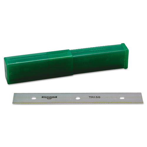 Unger® wholesale. UNGER Ergotec Glass Scraper Replacement Blades, 6" Double-edge, 25-pack. HSD Wholesale: Janitorial Supplies, Breakroom Supplies, Office Supplies.