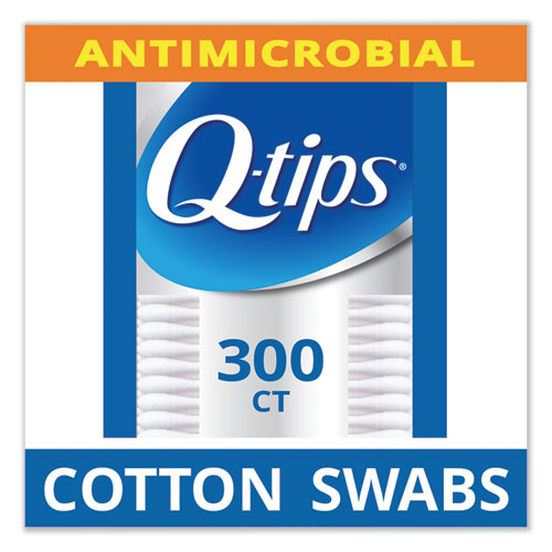 Q-tips® wholesale. Cotton Swabs, Antibacterial, 300-pack. HSD Wholesale: Janitorial Supplies, Breakroom Supplies, Office Supplies.