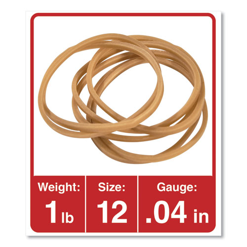 Universal® wholesale. UNIVERSAL® Rubber Bands, Size 12, 0.04" Gauge, Beige, 1 Lb Box, 2,500-pack. HSD Wholesale: Janitorial Supplies, Breakroom Supplies, Office Supplies.