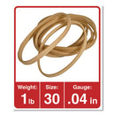 Universal® wholesale. UNIVERSAL® Rubber Bands, Size 30, 0.04" Gauge, Beige, 1 Lb Box, 1,100-pack. HSD Wholesale: Janitorial Supplies, Breakroom Supplies, Office Supplies.