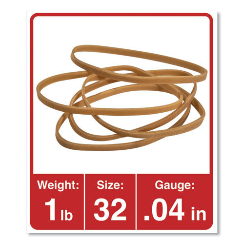 Universal® wholesale. UNIVERSAL® Rubber Bands, Size 32, 0.04" Gauge, Beige, 1 Lb Box, 820-pack. HSD Wholesale: Janitorial Supplies, Breakroom Supplies, Office Supplies.
