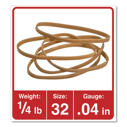 Universal® wholesale. UNIVERSAL® Rubber Bands, Size 32, 0.04" Gauge, Beige, 4 Oz Box, 205-pack. HSD Wholesale: Janitorial Supplies, Breakroom Supplies, Office Supplies.