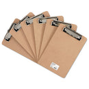 Universal® wholesale. UNIVERSAL® Hardboard Clipboard With Low-profile Clip, 1-2" Capacity, 6 X 9, Brown, 6-pk. HSD Wholesale: Janitorial Supplies, Breakroom Supplies, Office Supplies.
