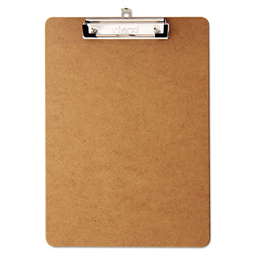 Universal® wholesale. UNIVERSAL® Hardboard Clipboard, 1-2" Capacity, Holds 8 1-2w X 12h, Brown, 6-pack. HSD Wholesale: Janitorial Supplies, Breakroom Supplies, Office Supplies.