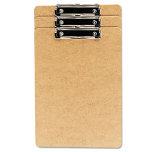 Load image into Gallery viewer, Universal® wholesale. UNIVERSAL® Hardboard Clipboard, 1-2&quot; Capacity, Holds 8 1-2w X 14h, Brown, 3-pack. HSD Wholesale: Janitorial Supplies, Breakroom Supplies, Office Supplies.